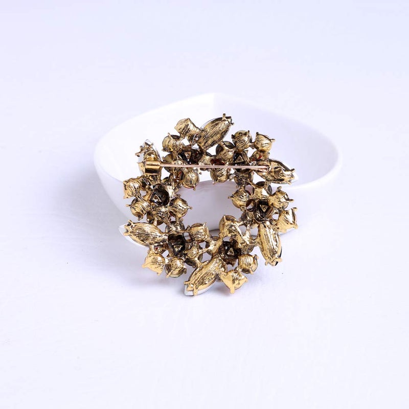CUFTS Colours Crystal Brooch Pins Rhinestone Brooches Jewelry Gift for Women Girls (Colour Brooch 2) - Image 5